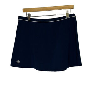 Women's Large Ralph Lauren Navy Blue Swim Skort Unlined